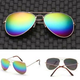 Farebné zrkadlové slnečné okuliare